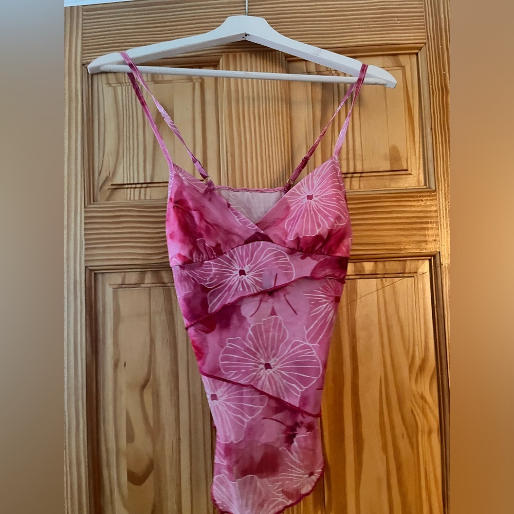 Y2K Mesh Pink Women's Camisole